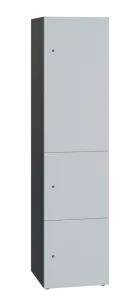 DOMINIT 431 úložná skříň 3-boxová, 1817x450x400 mm, korpus antracit, dvířka bílá